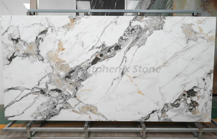 Gold Dewdrop sintered stone porcelain panels